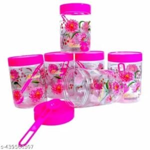 6 Piece Plastic Jar Set